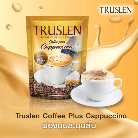 Truslen Coffee Plus Cappuccino Sugar Free - 17g × 8 Sticks (136g)