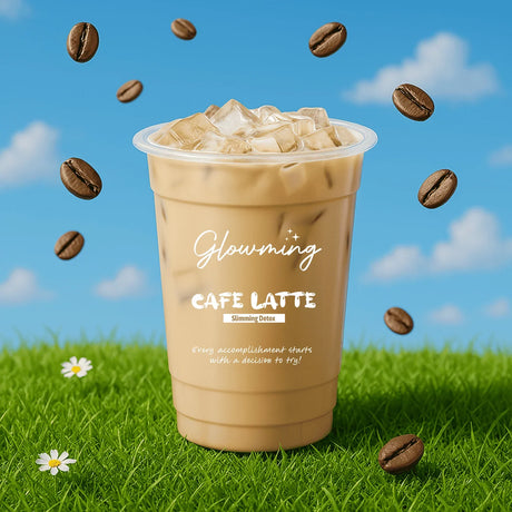 Glowming Cafe Latte Coffee Powder Drink Mix - 10 Sachets x 20g