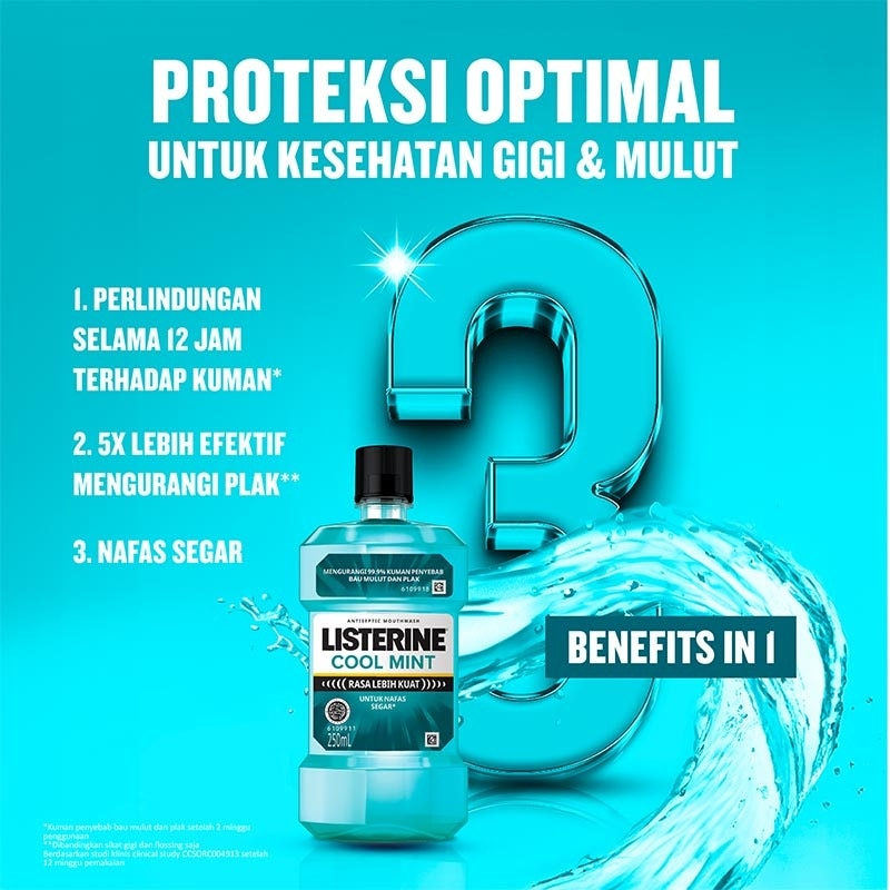 Listerine Mouthwash Cool Mint 500ml