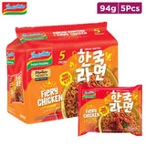 Indomie Fiery Chicken Flavour Fried Noodles - 5Pcs × 94g