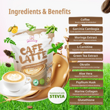 Glowming Cafe Latte Coffee Powder Drink Mix - 10 Sachets x 20g