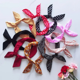 Bunny Ears Retro Hair Scarf - 3Pcs (Assorted Color)