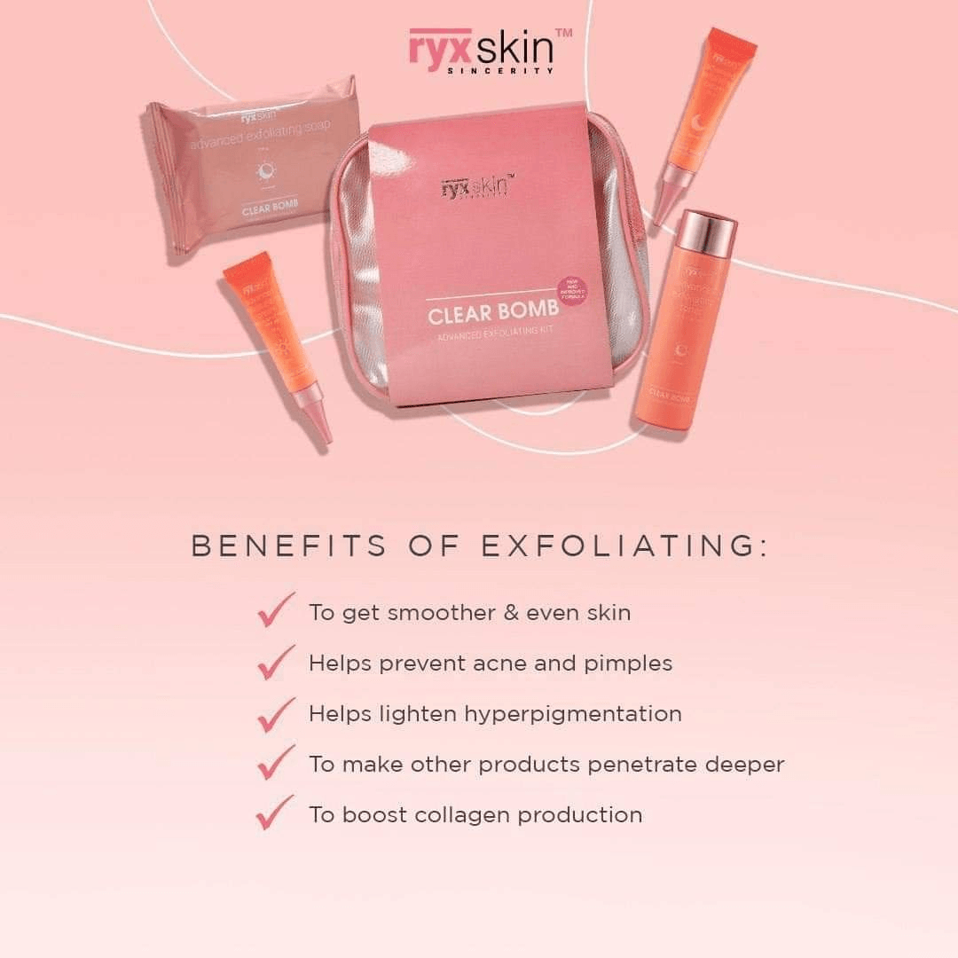مجموعة التقشير المتقدمة Ryx Skin Clear Bomb