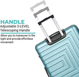 Horizon Luggage Bag 24 Inch Check-in Luggage Trolly - Turquosie