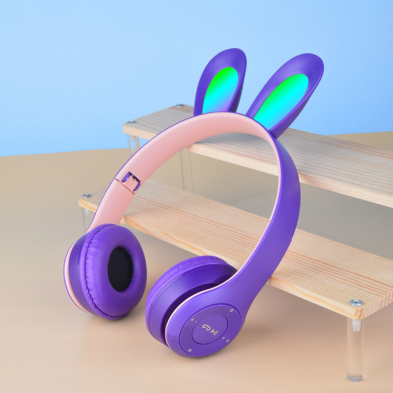 Cute Rabbit Ear Wireless Headphone - B12