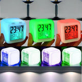 Glowing LED Color Changing Digital Alarm Clock
