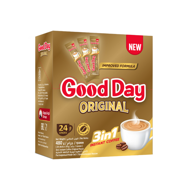 Good Day Original 3 in 1 Instant Coffee - 24 Sticks x 20g (480g)