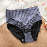 Women's Cotton High Waist Tummy Support Panties - 1695#