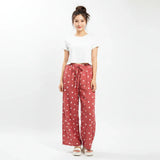 Women's Waisted Wide-Leg Palazzo Pants - YL609
