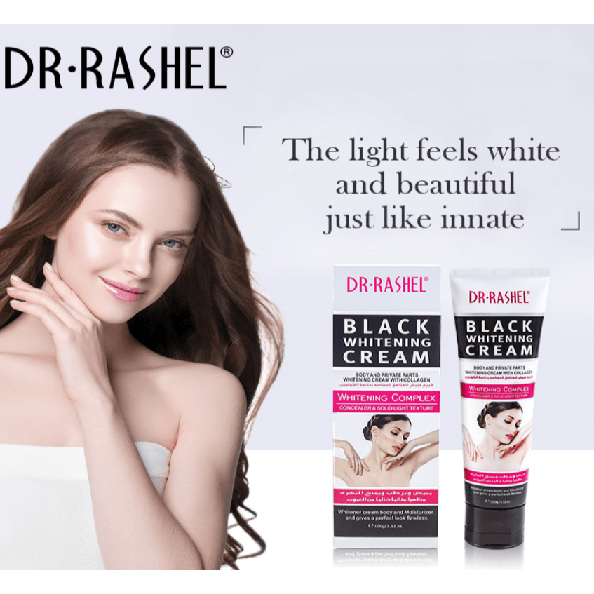 Dr.Rashel Black Whitening With Collagen Cream - 100g