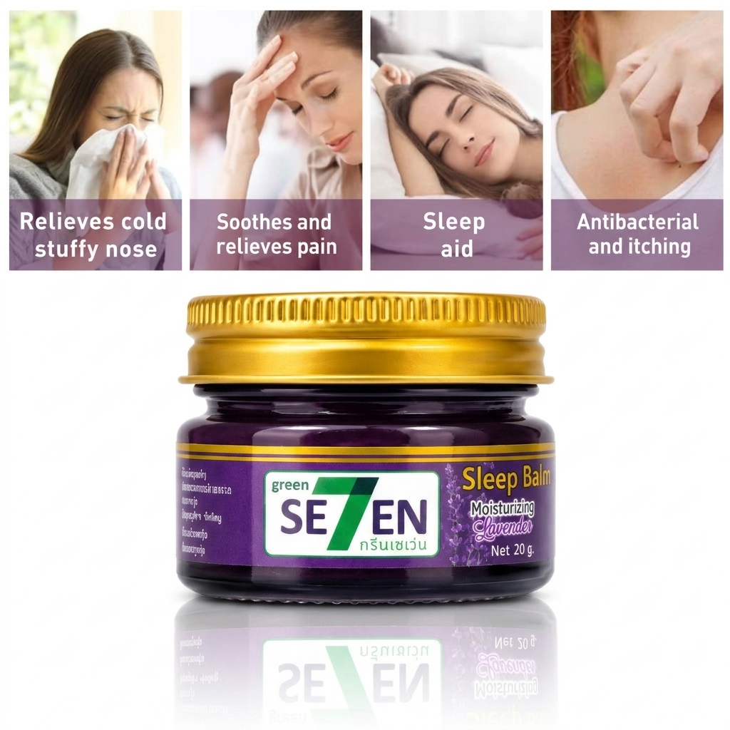 Green Seven Herbal Sleep Balm Calming Lavender - 20g