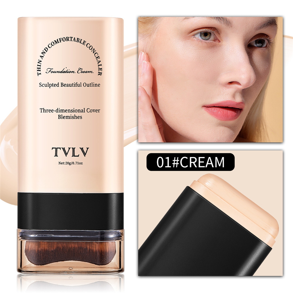 TVLV Thin Concealer & Foundation Cream Stick - 20g (Cream 01#)