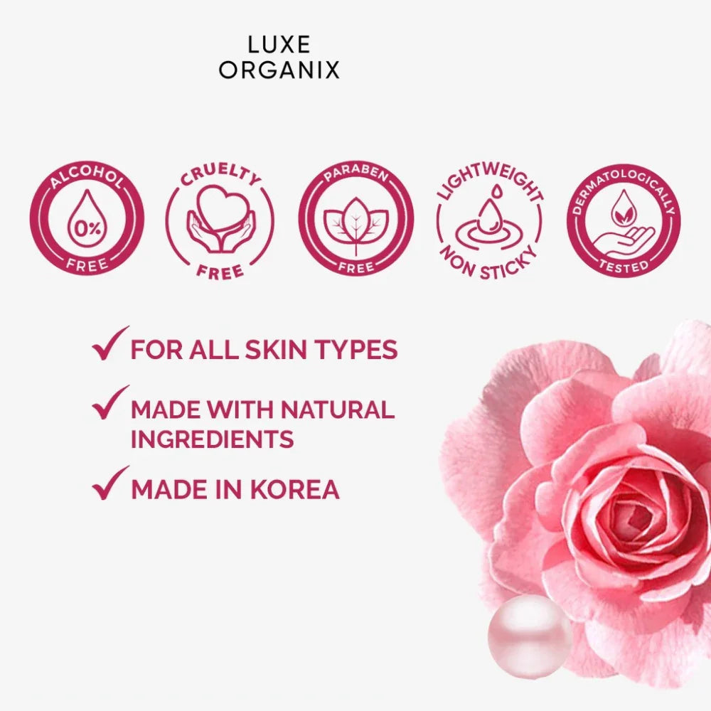 Luxe Organix Rosewater Soothing Gel Korea - 100ml