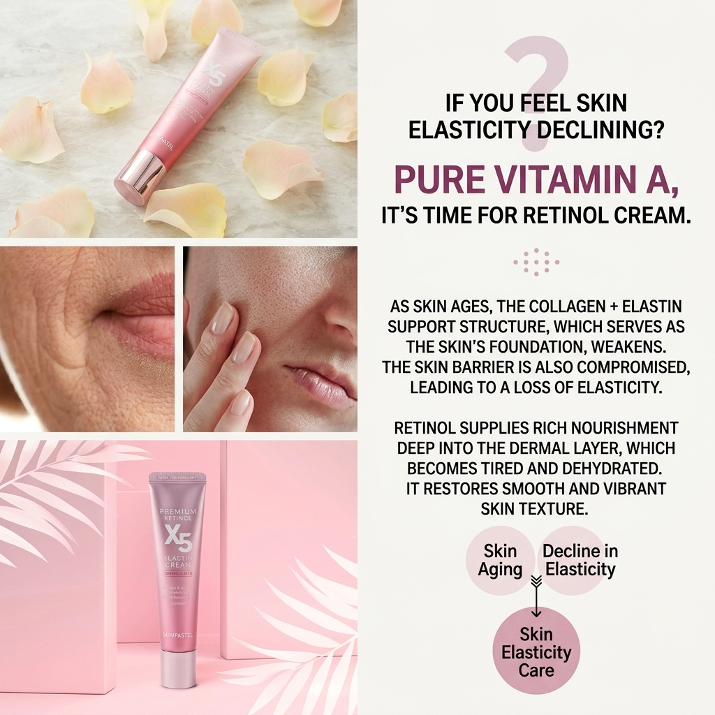 SkinPastel Premium Retinol X5 Elastic Cream - 30ml