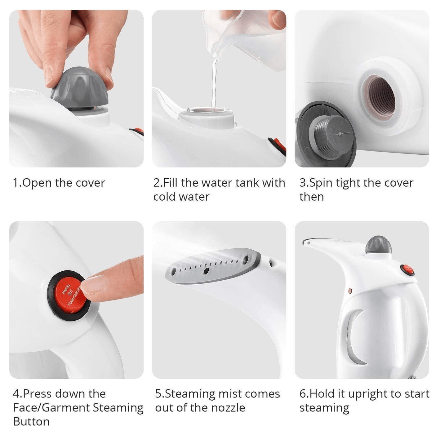 Akira Portable Facial & Garment Steamer GS-558
