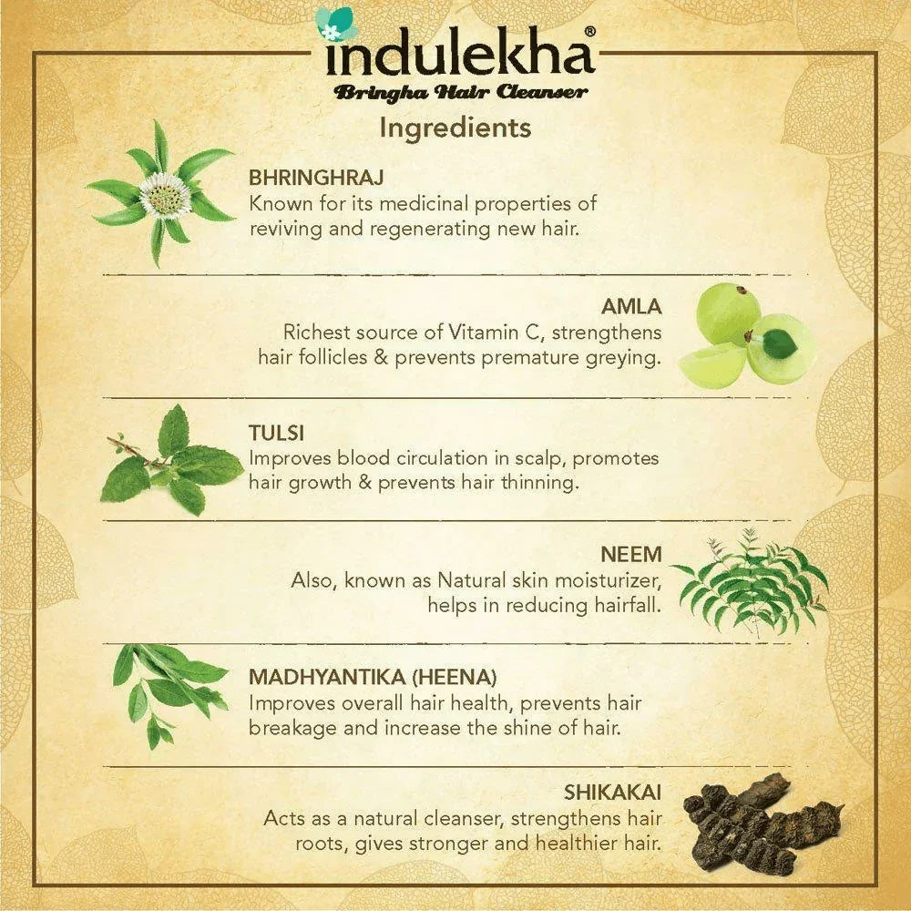 Indulekha Bringha Hair Fall Control Shampoo - 200ml