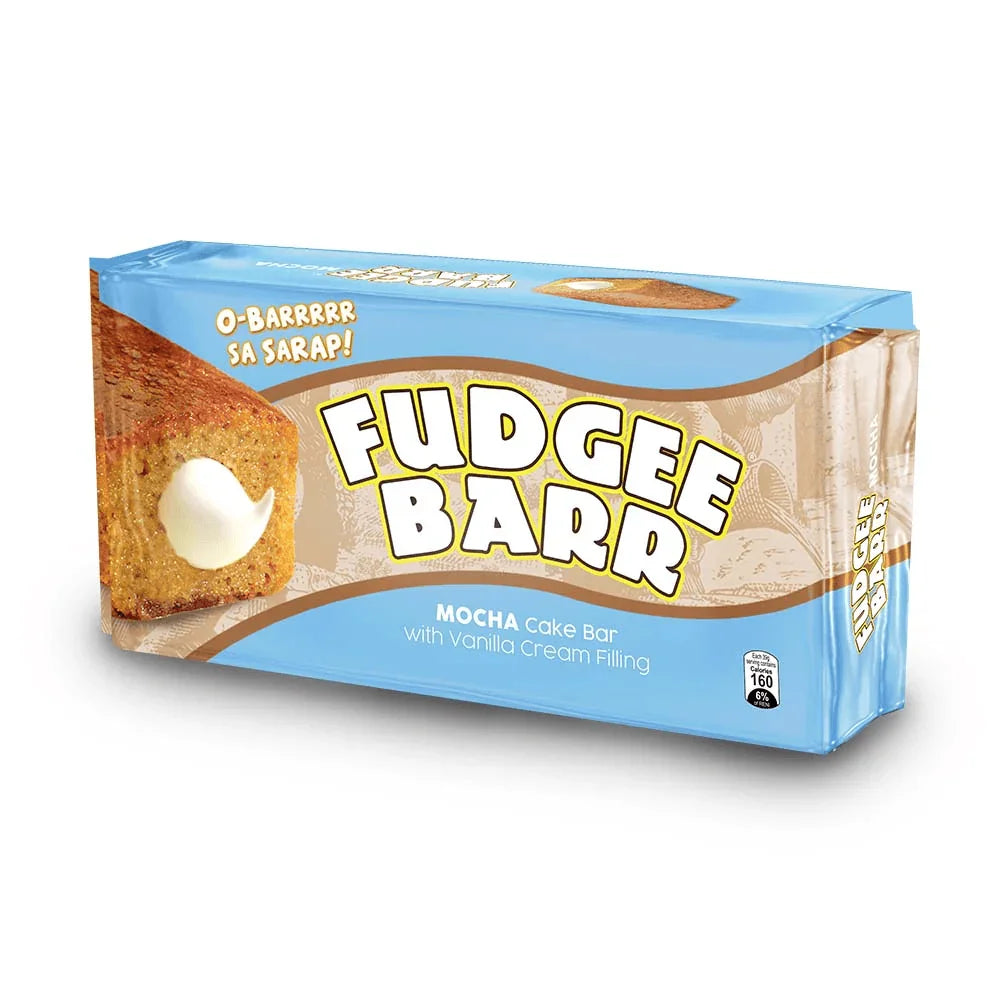 Fudgee Barr Mocha Cake With Vanilla Pack of (10 x 39g) - 2 Pcs