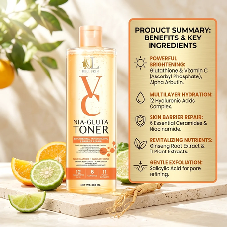 Deli Skin VC Nia-Gluta Toner - 300ml