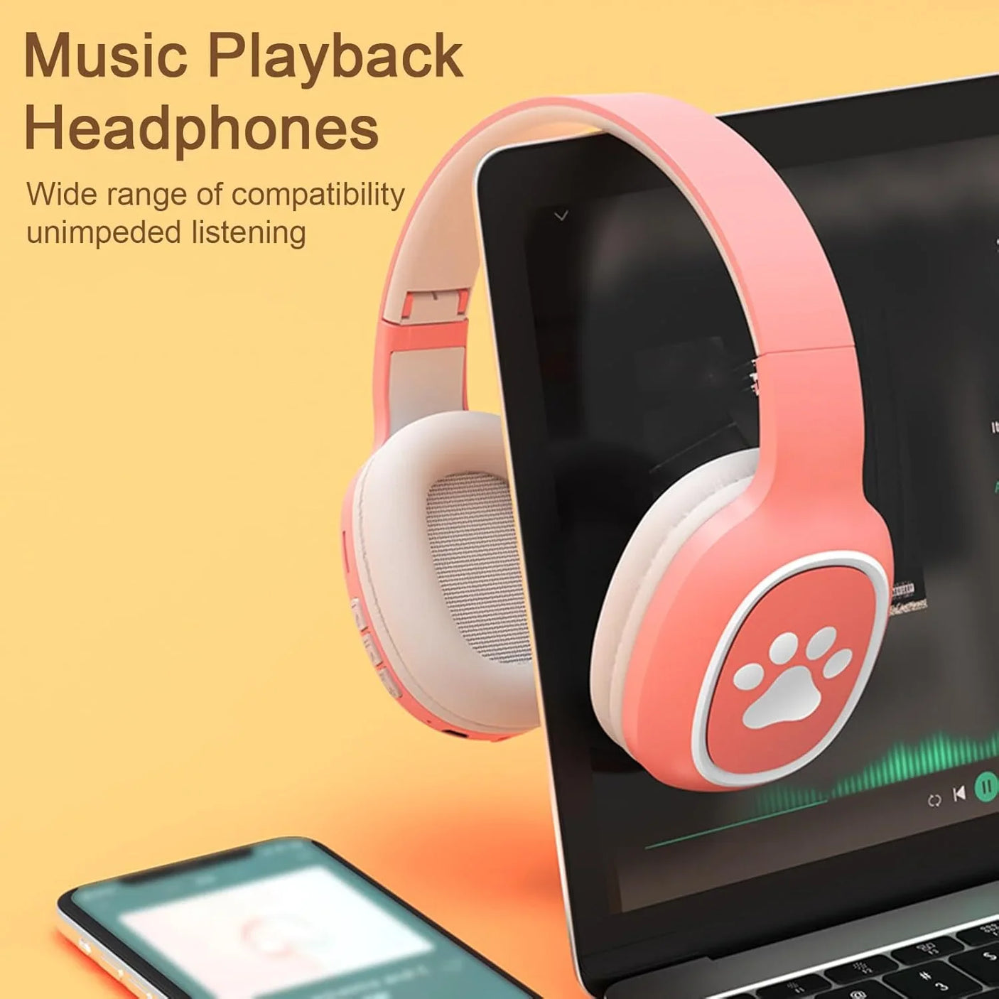 Colorful Cute Hifi Wireless Headphone SYM-003