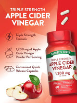 Nature's Truth Apple Cider Vinegar Vegan Caps - 60 Pcs