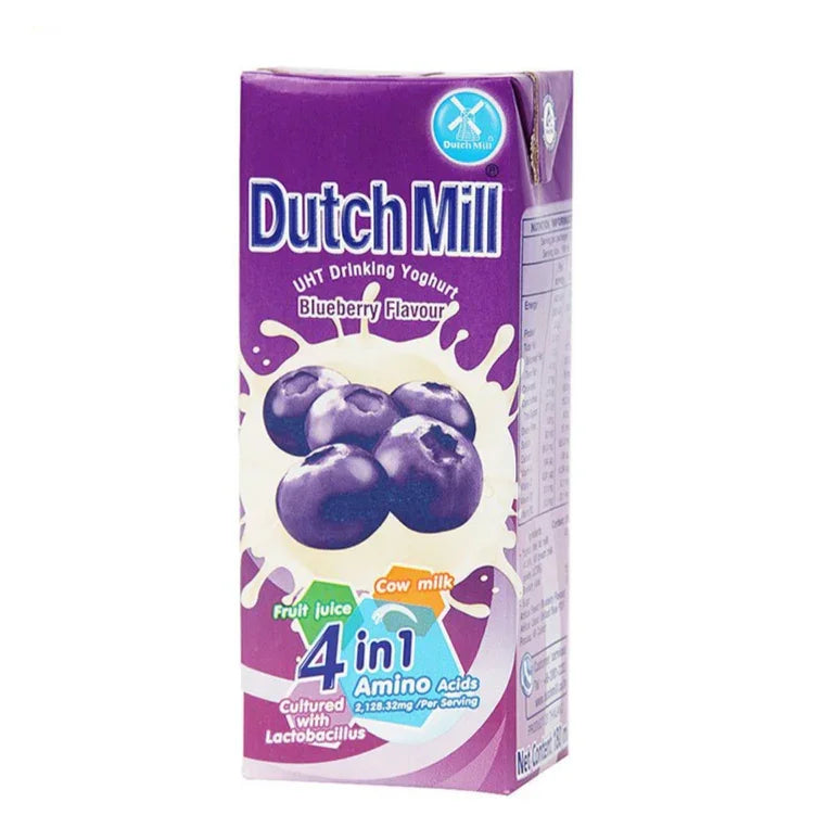 Dutch Mill Yoghurt Drink Blueberry Flavour - 180ml