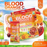 Mikeo Blood Orange C Collagen Vitamin C Mix Plus - 35 Sachets × 10g