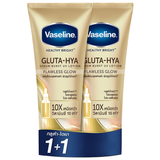 Vaseline Gluta-Hya Serum Burst UV Lotion Flawless Glow - 300ml (1+1) Offer
