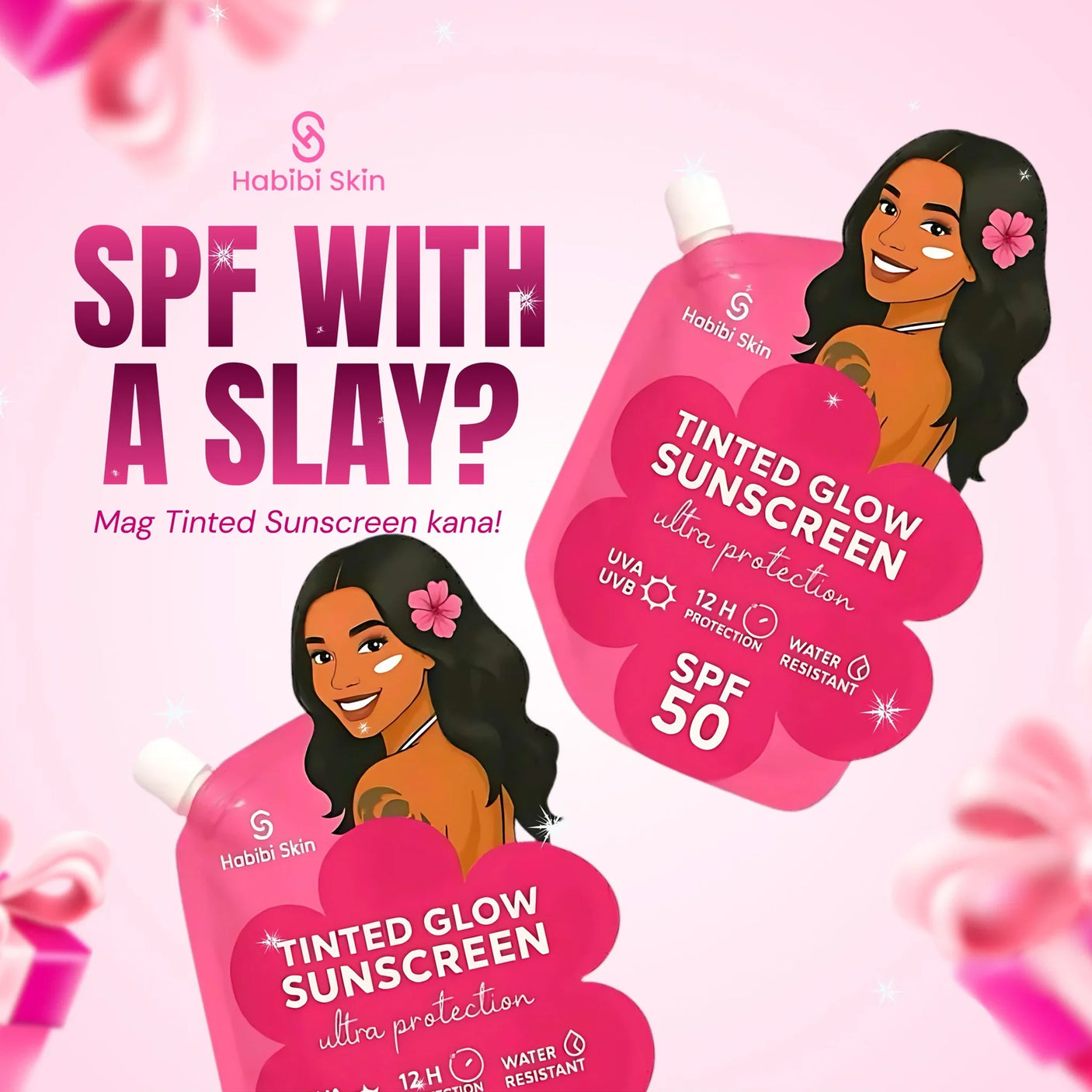 Habibi Skin Tinted Glow Sunscreen SPF50 - 50g