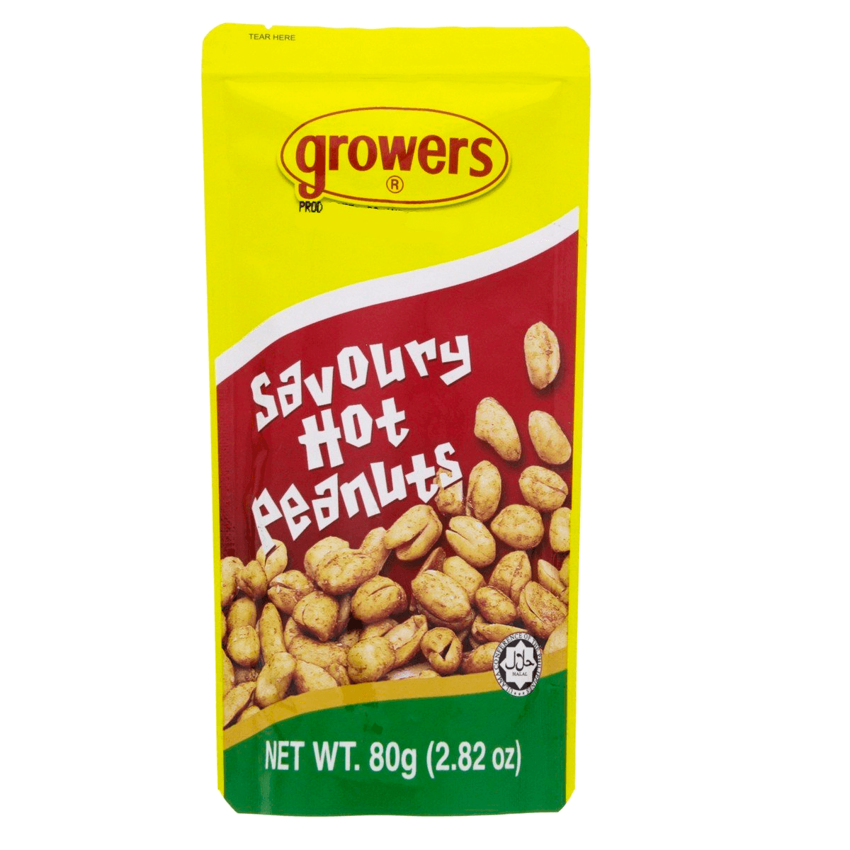 Growers Savoury Hot Peanuts - 80g