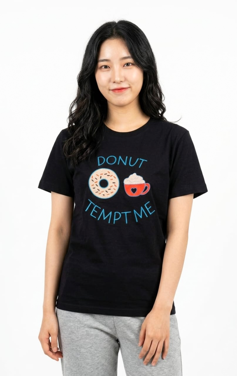 Fashion Text Printed Comfortable Women's T-Shirt #1029