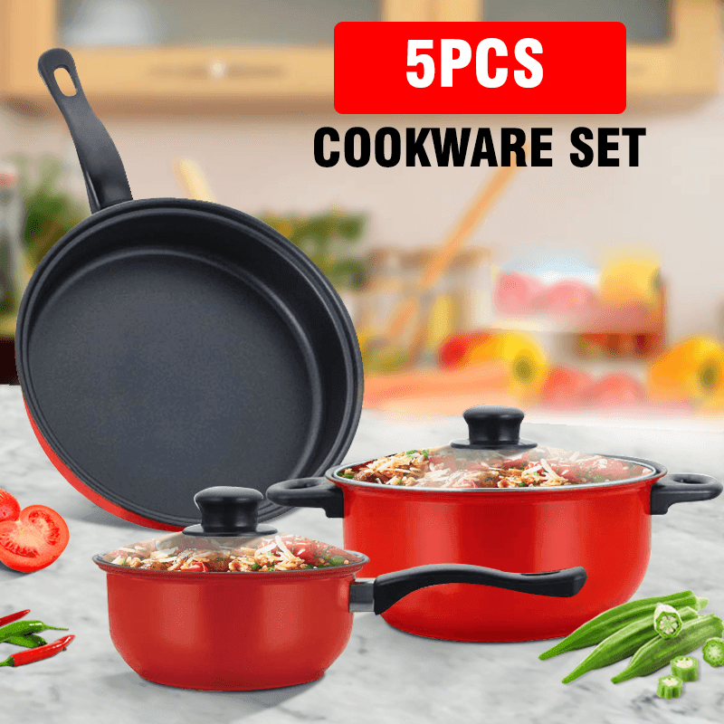 Cookware 5pcs Non-Stick Cookware 5Pcs Set – Pinoyhyper