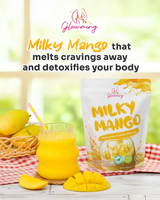 Glowming Milky Mango Powder Drink Mix - 10 Sachets × 20g