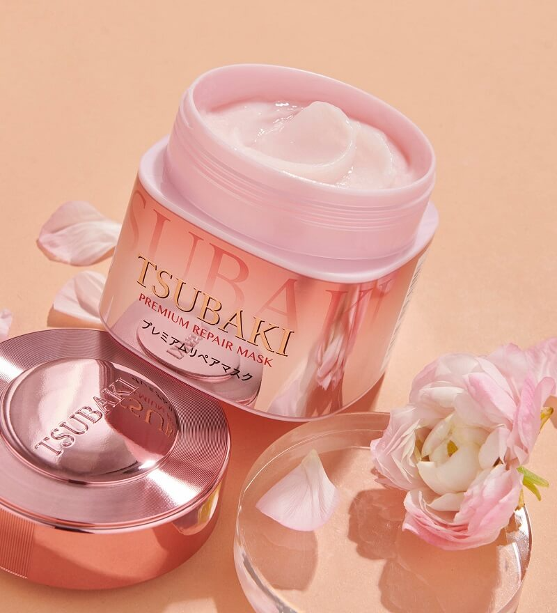 Shiseido Tsubaki Premium Repair Hair Mask Pink Camellia - 180g