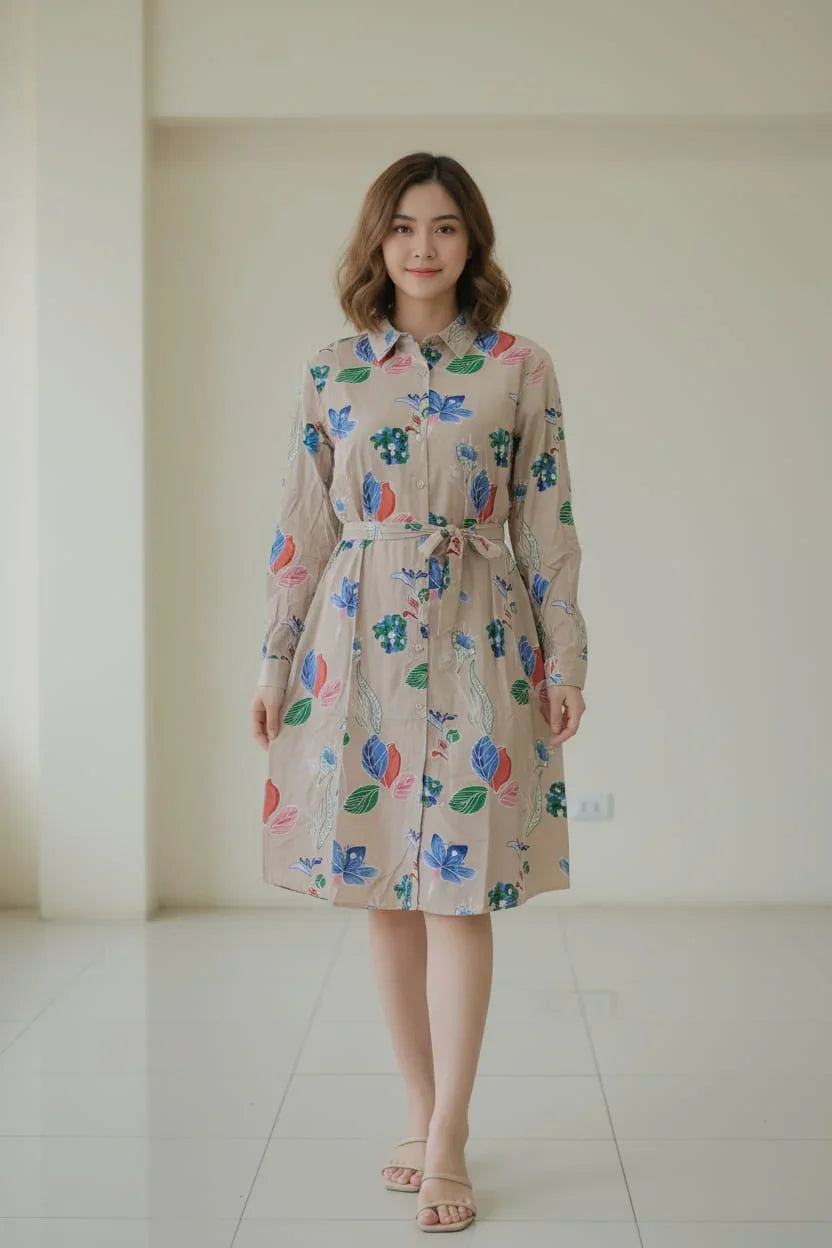 Women's Flex Collar Neck Ethnic Dress