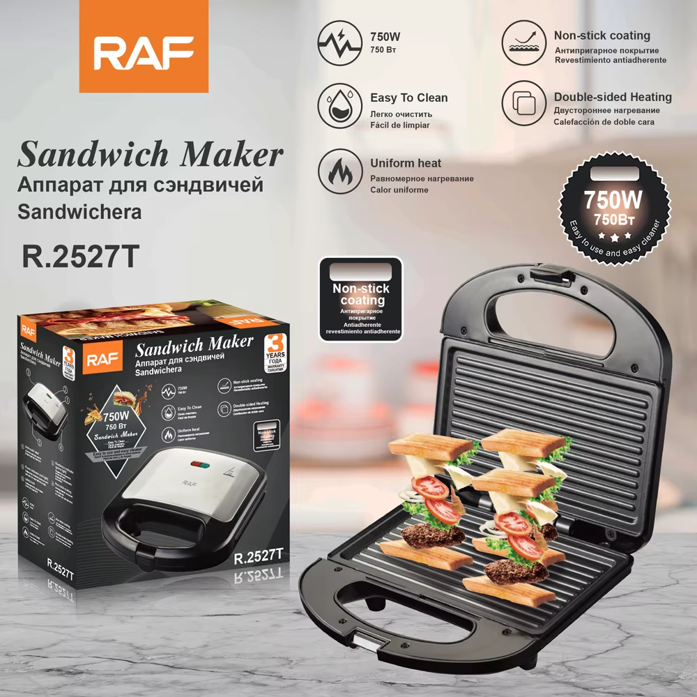 RAF 750W Sandwich Maker R.2527T
