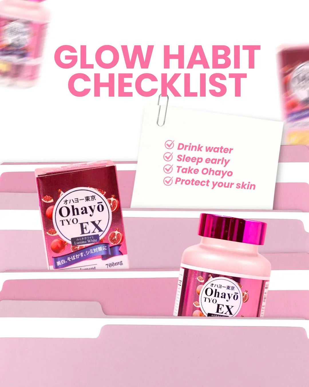 Ohayo Tyo EX Lumine White Glutathione - 60s (JAPAN)