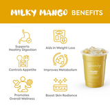 Glowming Milky Mango Powder Drink Mix - 10 Sachets × 20g