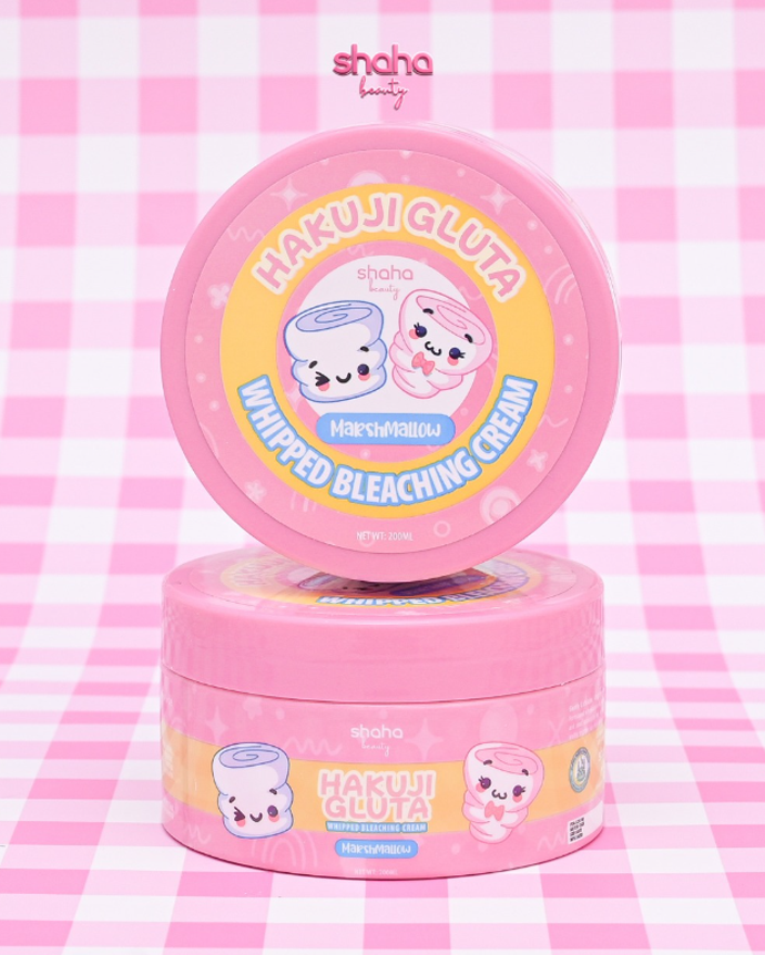 Shaha Beauty Hakuji Gluta Marshmallow Whipped Bleaching Cream - 200ml