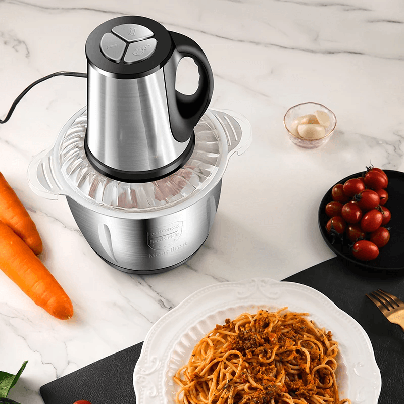 Food Processor Stainless Steel Meat Blender Food Chopper - 3L
