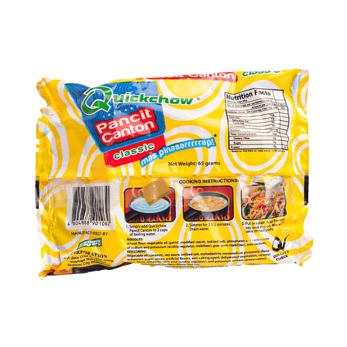 Quickchow Pancit Canton Classic Flavor - 65g