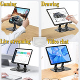 Rotating Base Metal Foldable Desktop Stand