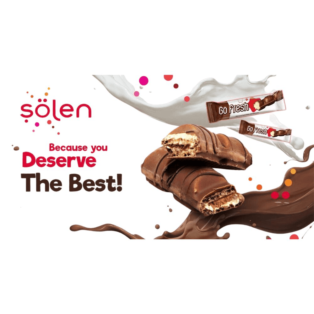 Solen Go Fresh Cocoa Coated Wafer With Milky Cream - 20g