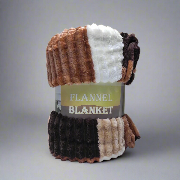 Multi Color Single Flannel Blanket 200 × 240