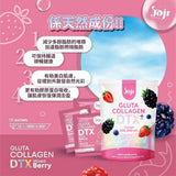 Joji Gluta Collagen DTX+ Mixed Berry Powder - 20g × 10 Sachet