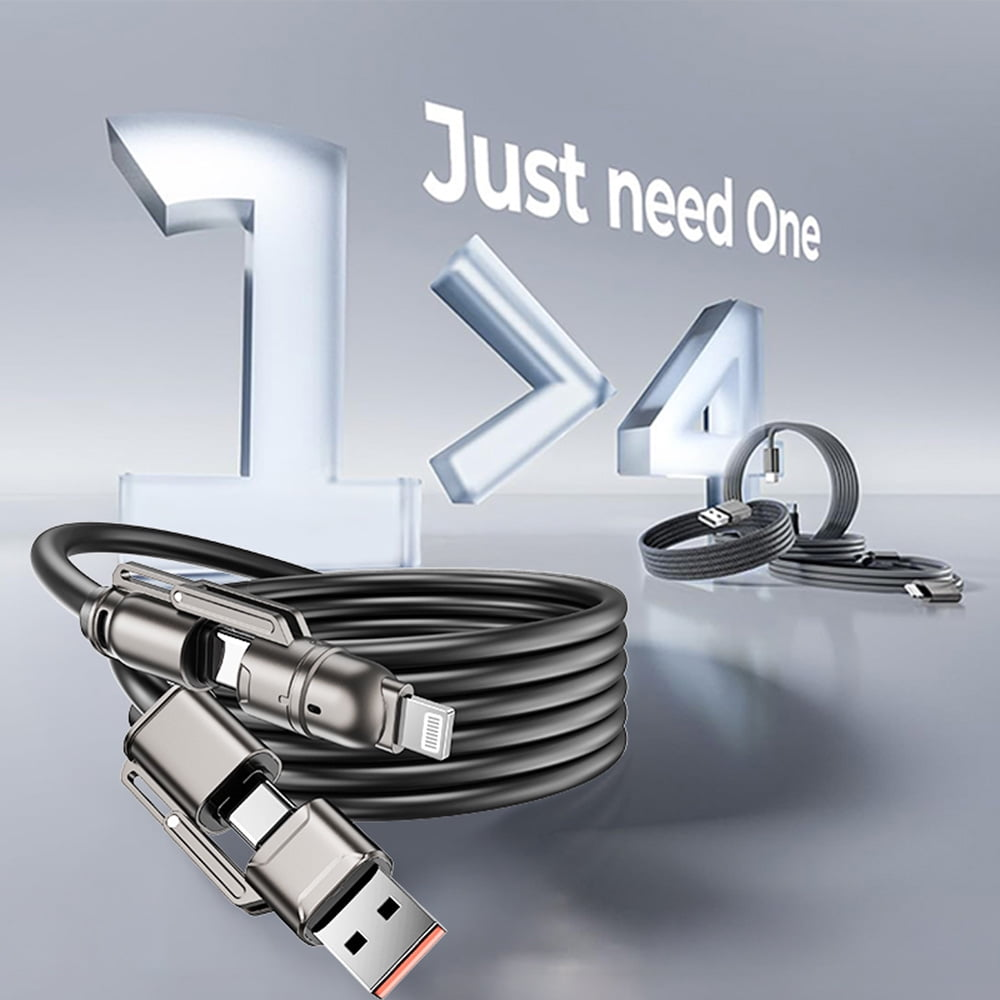 كابل شحن سريع متعدد الاستخدامات من Intex بقدرة 240 واط (4 في 1)