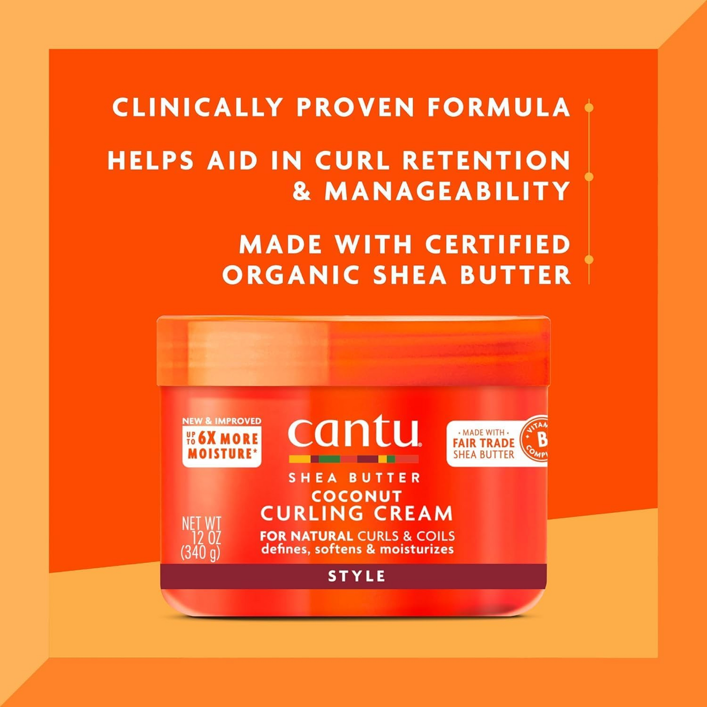Cantu Shea Butter Coconut Curling Hair Cream - 340g