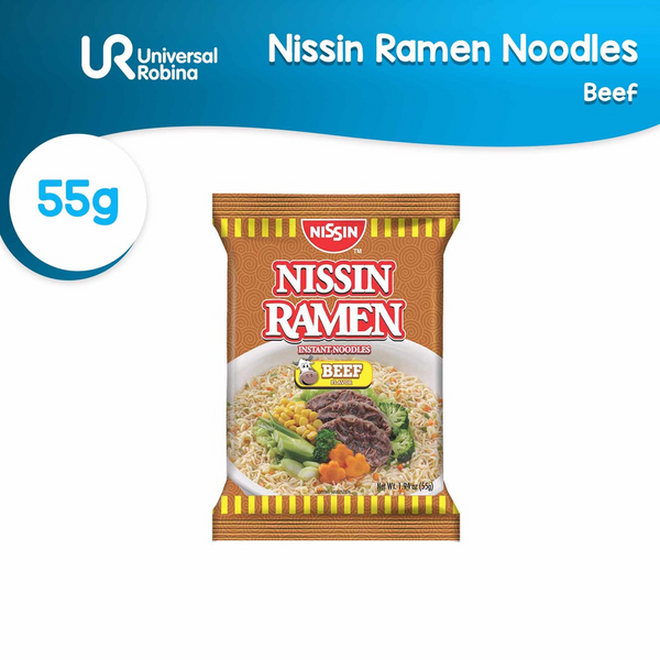 Nissin Ramen Instant Noodles Beef Flavor - 55g