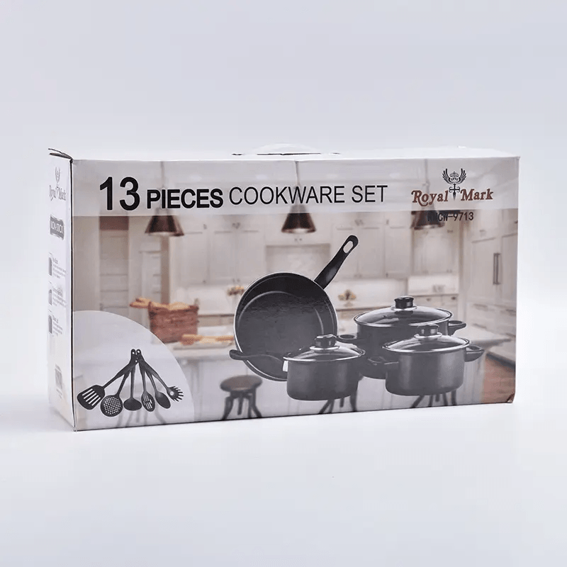 Multi Function Non-Stick Kitchen Cookware Set 13 Pcs RMCW - 9713