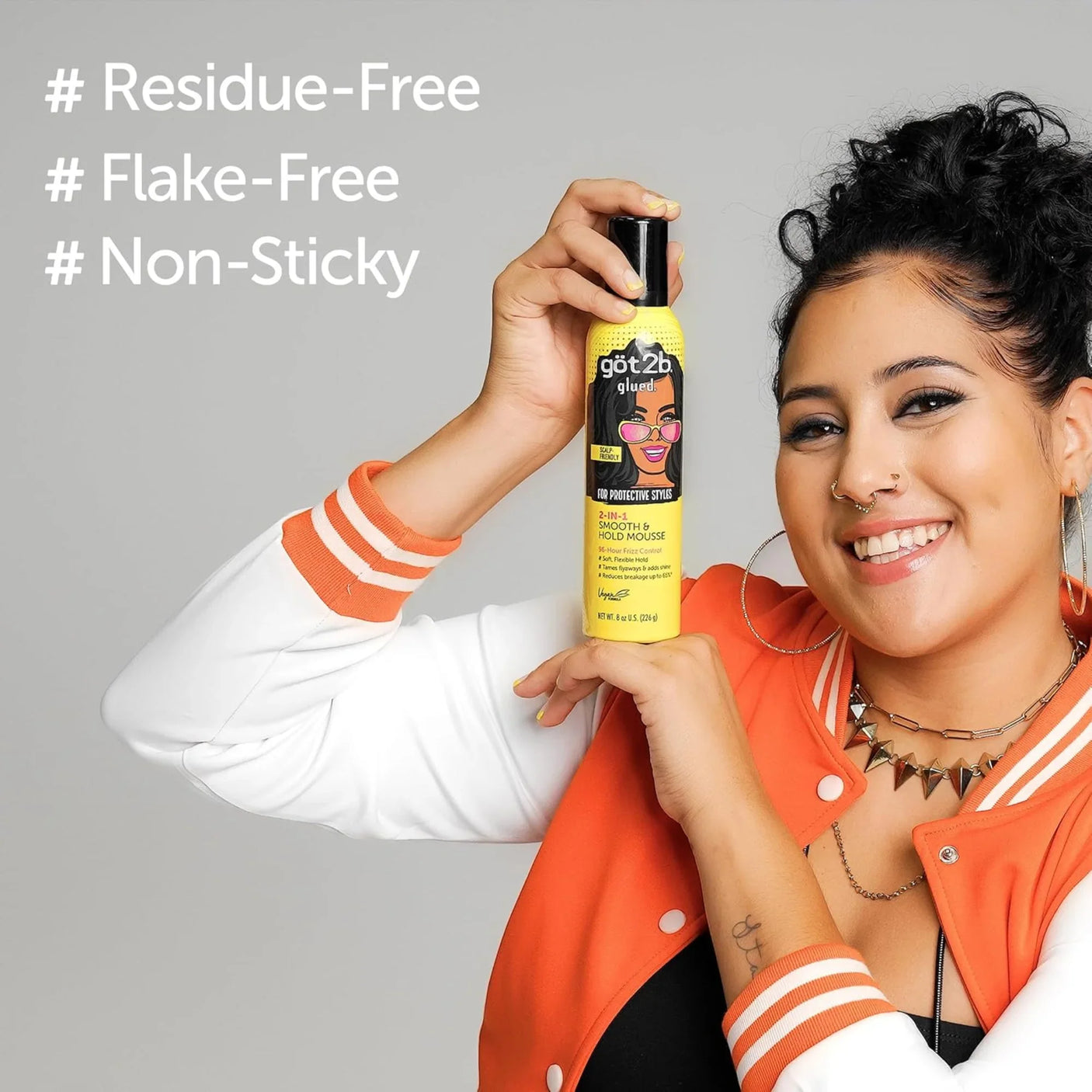 Got2b Glued 2 In 1 Smooth & Hold Mousse - 226g