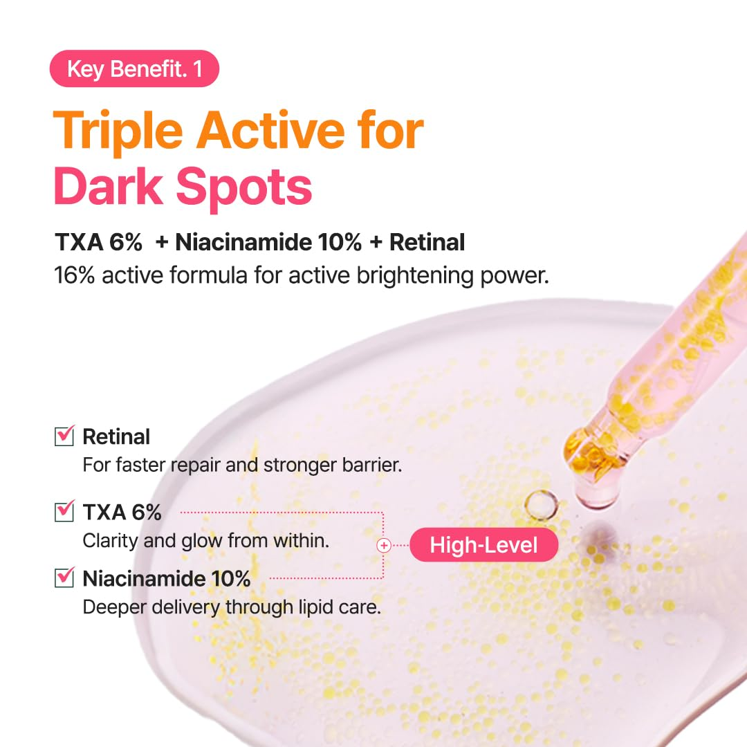 Purito TXA 6 Niacinamide 10 Retinal Facial Serum - 30ml